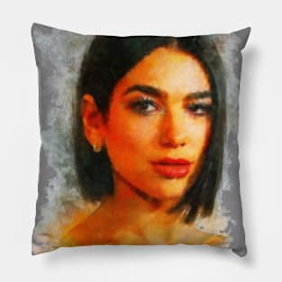 dualipa supreme art' Throw Pillow Cover 18” x 18”