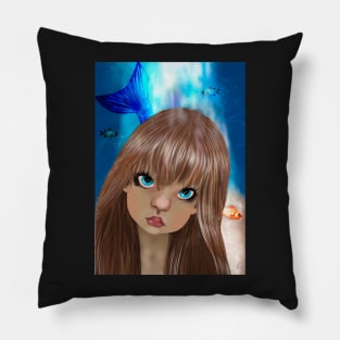 Mermaid big eyes Pillow