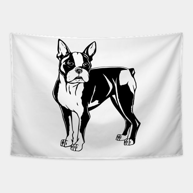 Boston Terrier Tapestry by CuteSyifas93