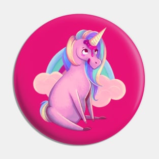 Ice Unicorn - Pink Pin