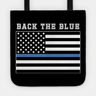 Back The Blue American Flag Tote