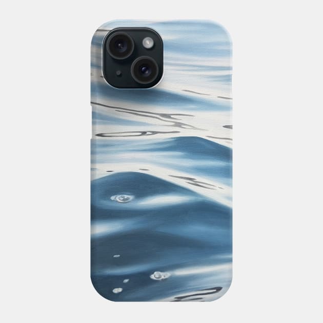 Chaotic Neutral - Blue Lake Wave Water Painting Phone Case by EmilyBickell