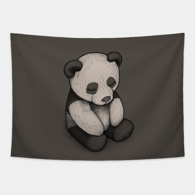 Sleeping Panda Tapestry by w-things