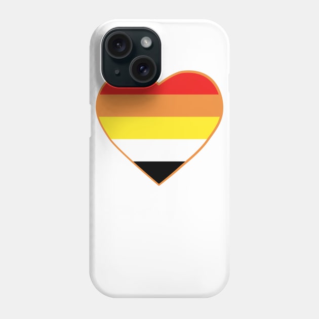 Pride Flag Heart Lithsexual Phone Case by VanumChan