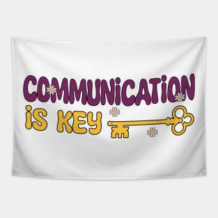 Communication is the key Motivation Quote Tapestry