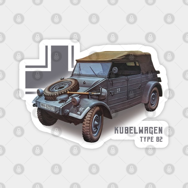 Kubelwagen Type 82 a legend of WW2 Magnet by Jose Luiz Filho