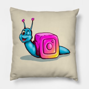 insta snail Pillow