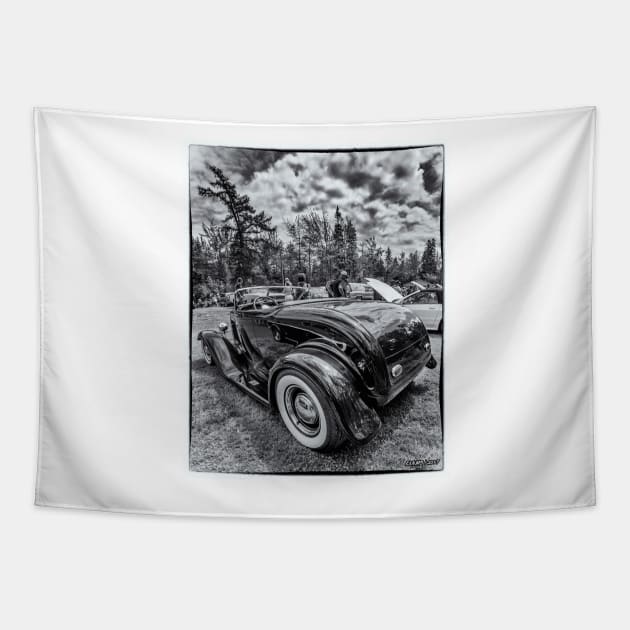 1932 Ford Deuce Roadster Hot Rod Tapestry by kenmo