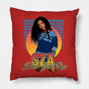 RETRO SZA //Solana Imani Rowe vintage style flyer Pillow