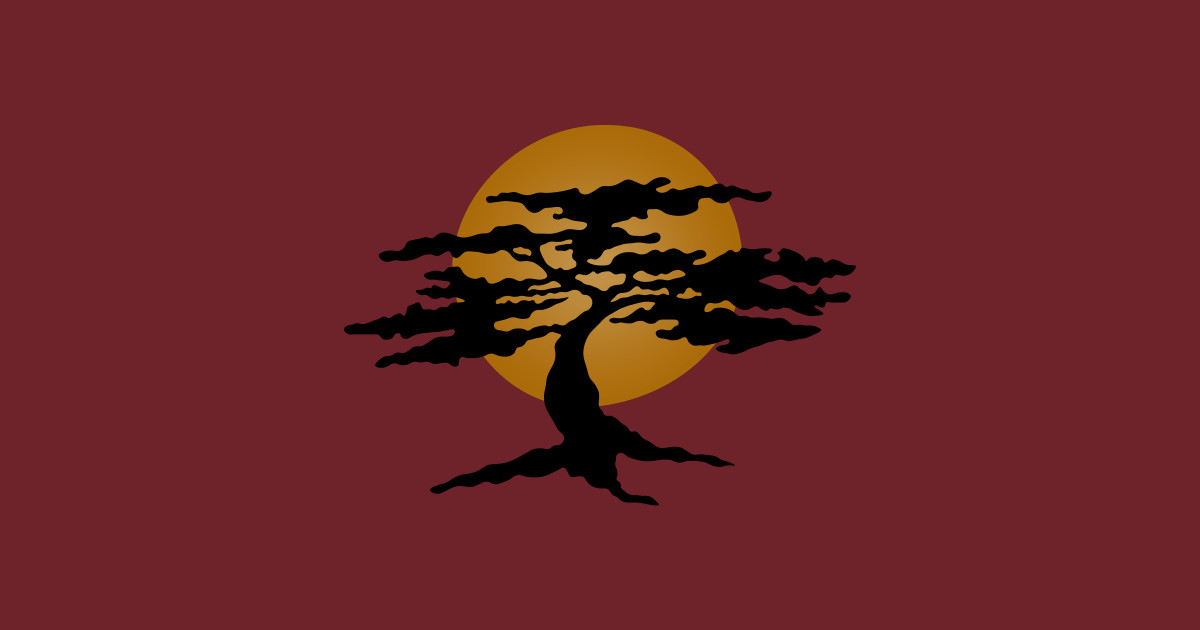 Bonsai Sunset Karate Kid TShirt TeePublic