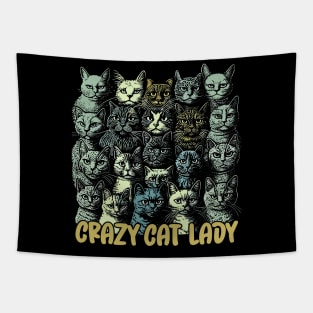 Crazy Cat Lady Tapestry