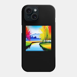 Watercolor landscape Phone Case