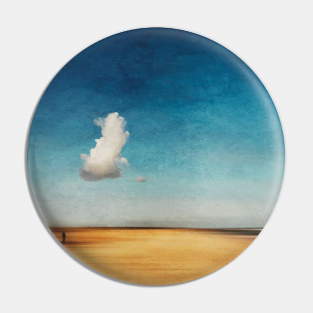 My Cloud - Abstract Beach Scene Pin by DyrkWyst