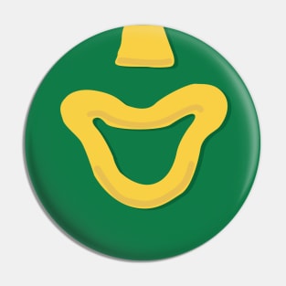 Gumby Smile (for Face Mask) Pin