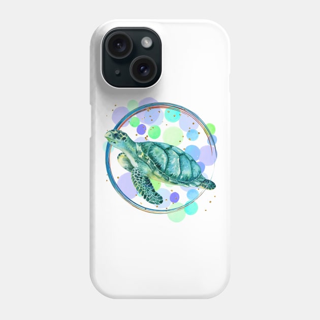Sea turtle Phone Case by Satic