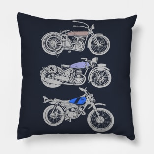 three bikes Pillow