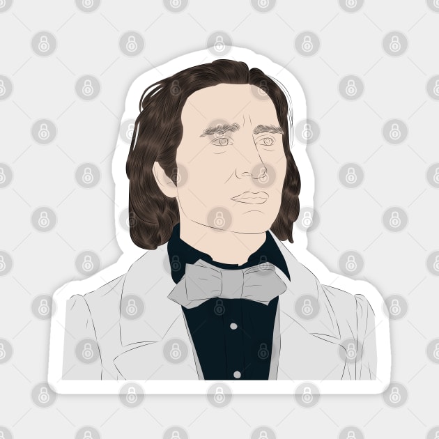 Franz Liszt - Portrait Magnet by LiLian-Kaff