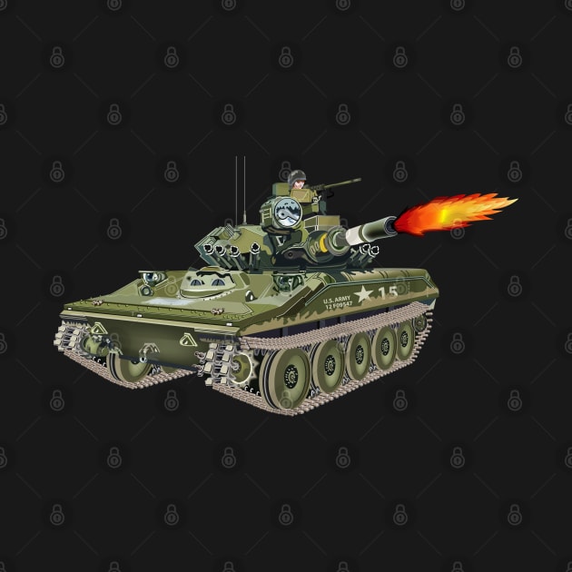 M551 Sheridan - Firing wo Txt by twix123844