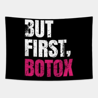 But first, botox! Vintage Distressed pink Tapestry