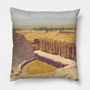 Beautiful Photography from Turkey ancient city historic city Ephesus Theatre Pillow