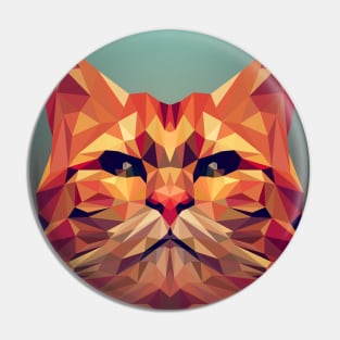 Angry Cat Art Pin