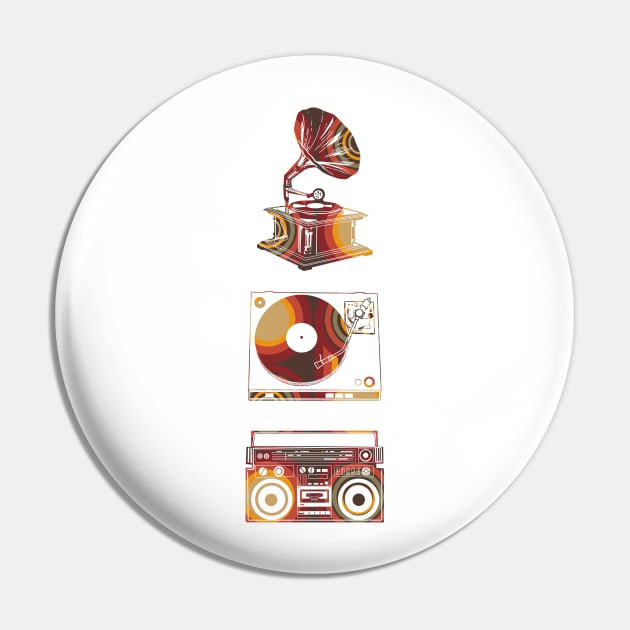 retro music Pin by BekimART