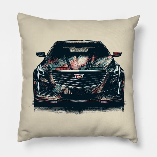 Cadillac CT6 Pillow by Vehicles-Art