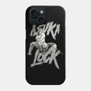 vintage Asuka terrible lock grayscale Phone Case