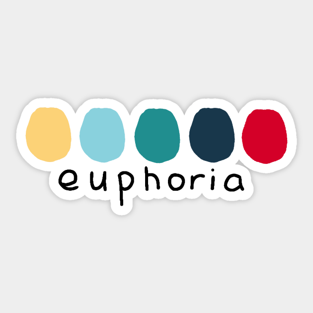 Euphoria BTS JK Color Palette - Euphoria Bts - Sticker