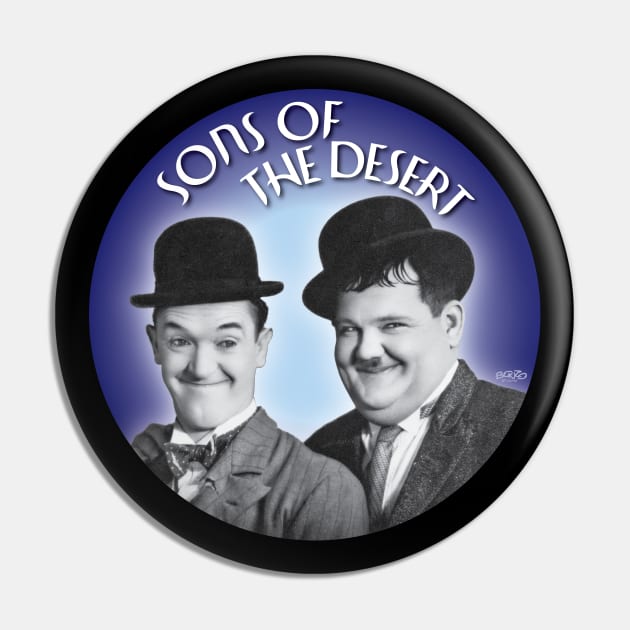 Laurel and Hardy-3 Pin by BonzoTee