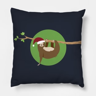 Santa Sloth Pillow