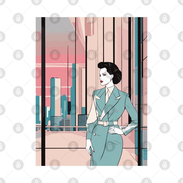 Indomitable Art Deco Patrick Nagel 80s by di-age7