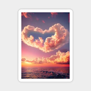 Sunrise Heart Magnet