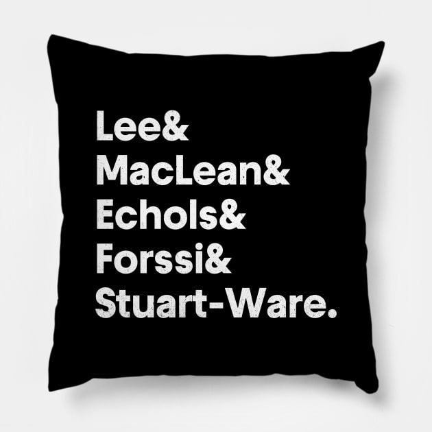 Love / Classic Line-Up Pillow by DankFutura