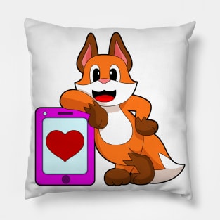 Fox Heart Pillow