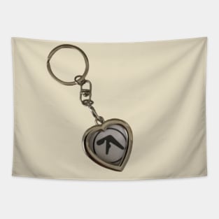 Aphex Twin Logo Heart Keychain Tapestry