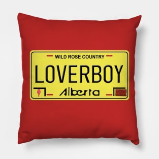 Loverboy - Calgary, Alberta License Plate Pillow