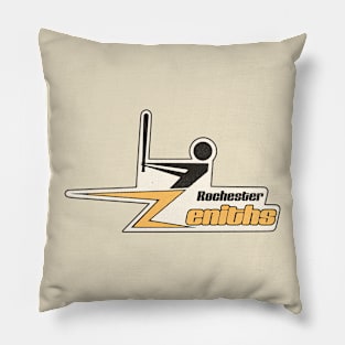 Defunct Rochester Zeniths Baseball Team Pillow