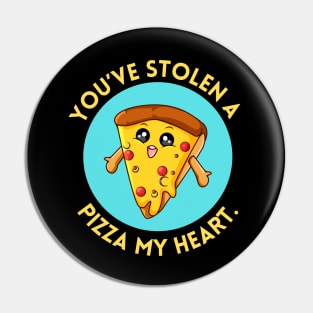 You’ve Stolen A Pizza My Heart | Cute Pizza Pun Pin