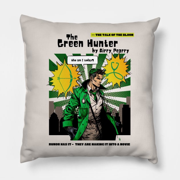 The Green Hunter Pillow by MegBliss