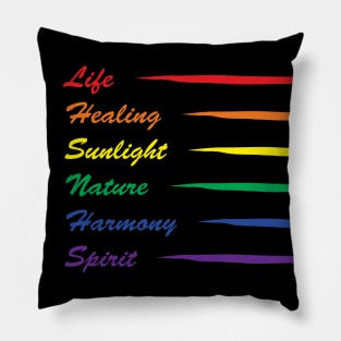 Gay Pride Flag Rainbow Meaning Pillow