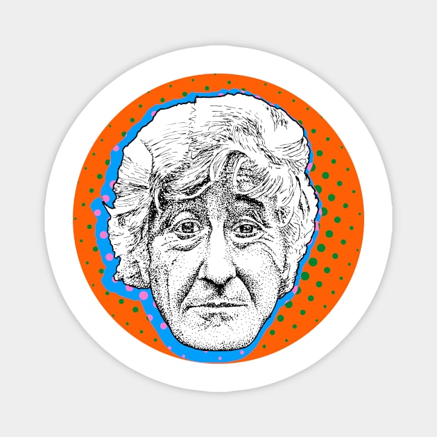 Jon Pertwee Portrait Magnet by adam-bullock