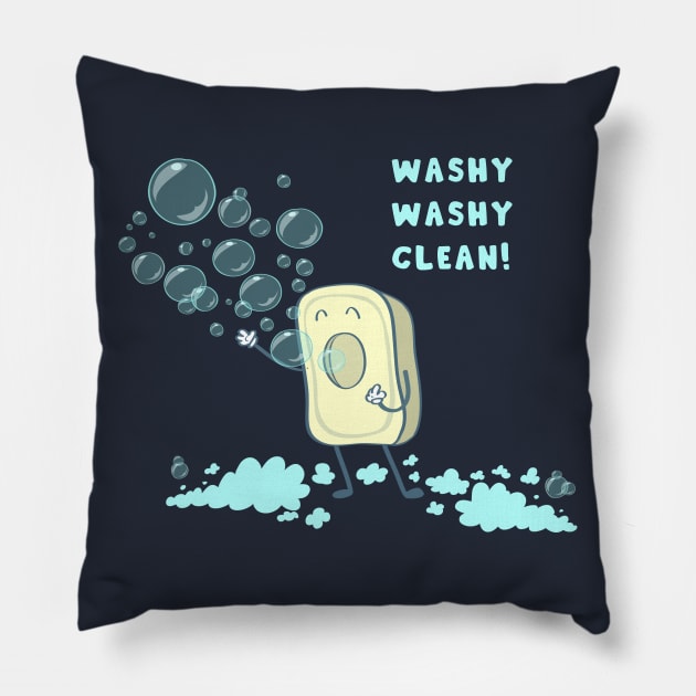 SOAPera Wash Your Hands Pillow by AnishaCreations