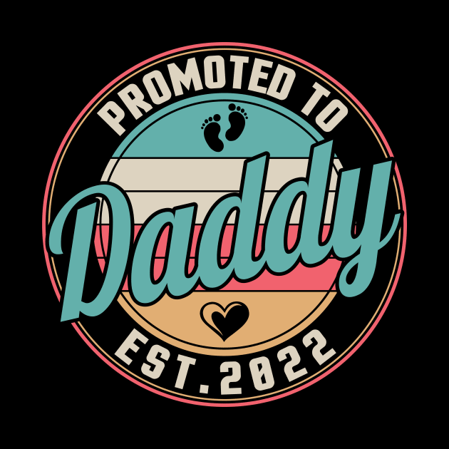 Baby Feet Hearts Promoted To Daddy Est 2022 Papa Dad Husband by Cowan79