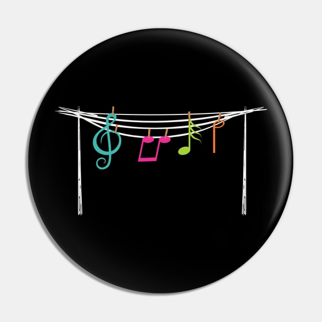 Music Notes in the Clothesline Pin by Printadorable