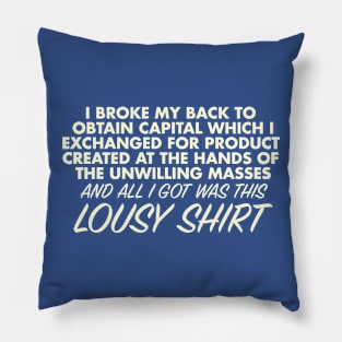 Capitalism Is Still Lousy Pillow