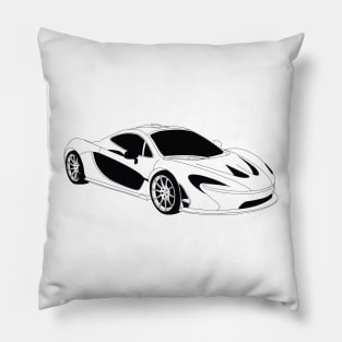 McLaren 720s Black Outline Pillow