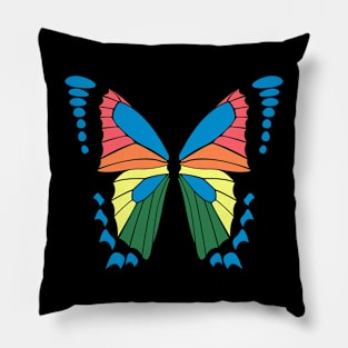 90s butterfly Pillow