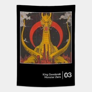 Monster Zero - Minimalist Style Graphic Design Tapestry