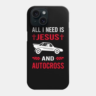 I Need Jesus And Autocross Phone Case